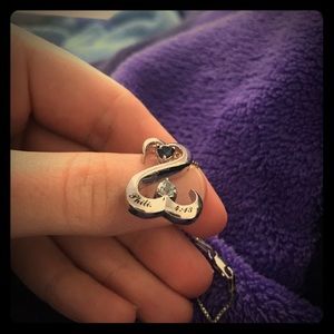 Kay Jeweler’s open hearts sterling silver necklace